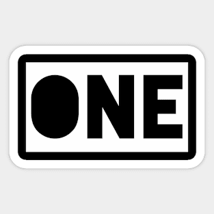 ONE! Sticker